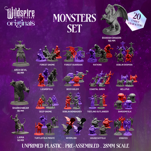 Monsters & Bookish Dragon Set