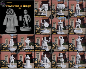 Heroic Townsfolk - 18 Minis Set