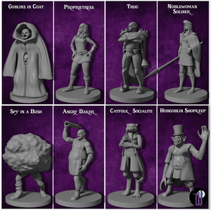 Heroic Townsfolk - 29 Minis Set