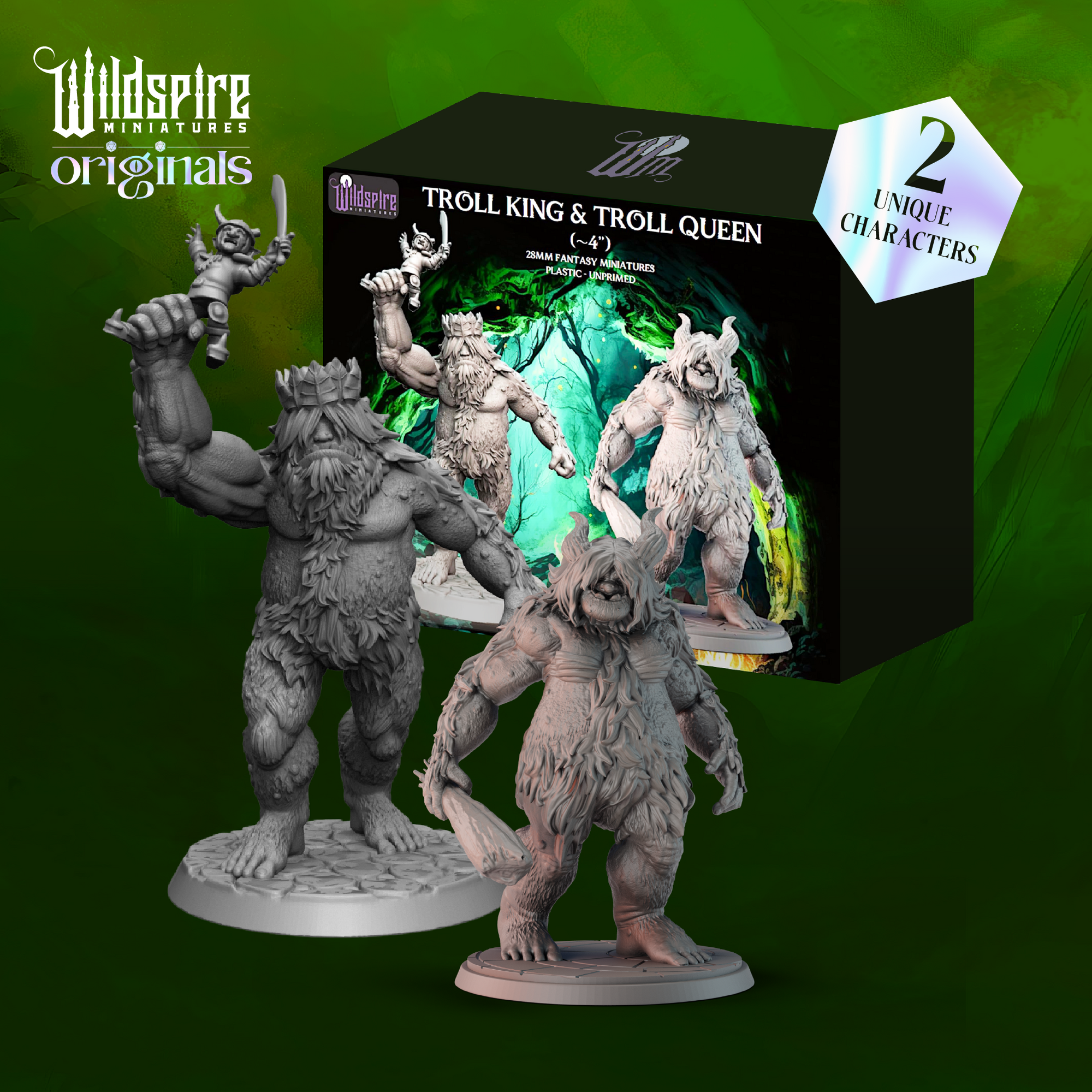 Troll King & Troll Queen Set