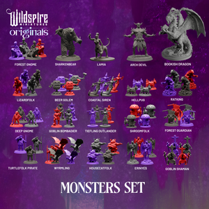 Monsters & Bookish Dragon Set