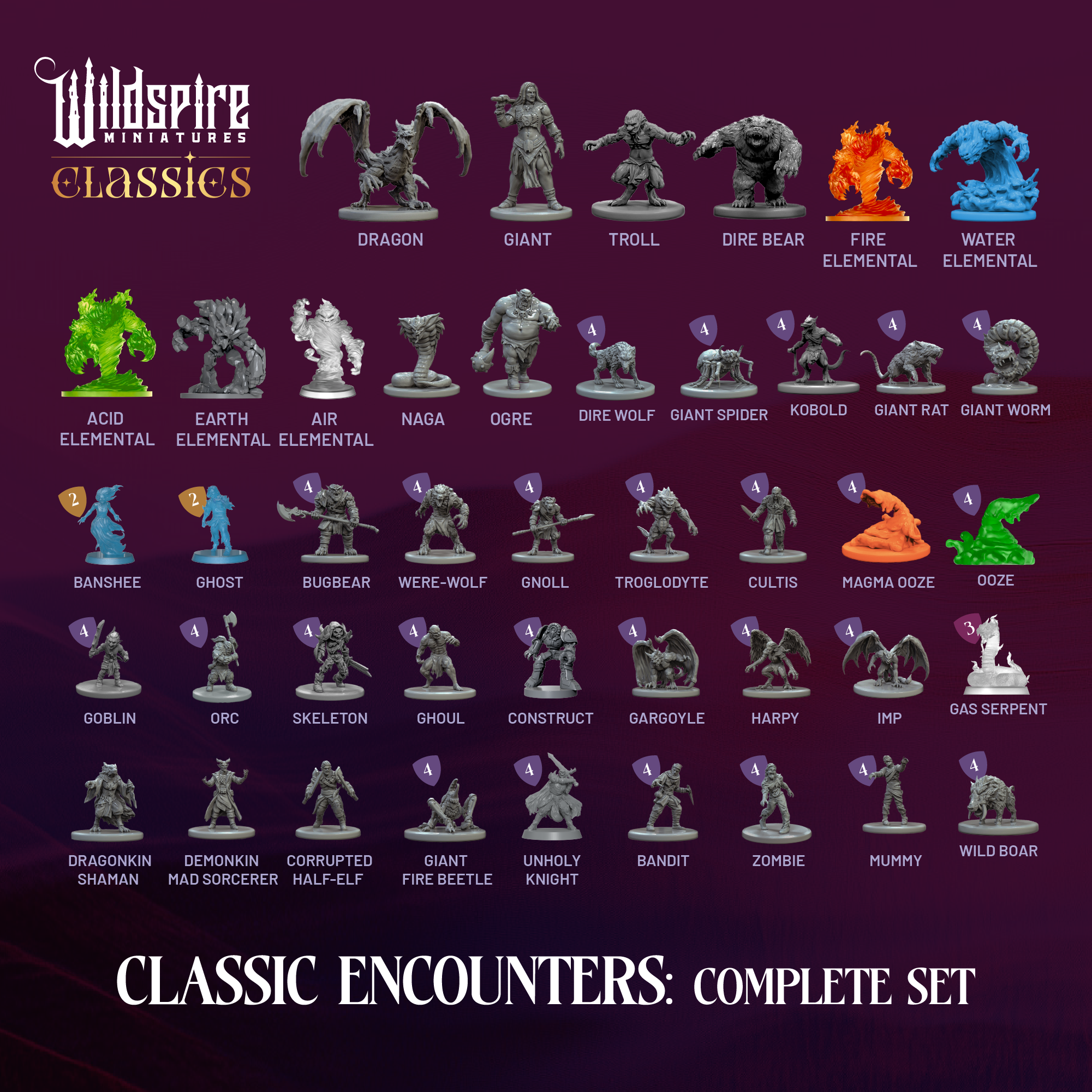 Wildspire 135 Classic Encounters II Set – Miniaturas De Monstruos Para D&D, Apto Para Mayores De 14 Wildspire 135 Classic Encounters II Set – Miniaturas De Monstruos Para D&D, Apto Para Mayores De 14