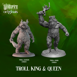 Troll King & Troll Queen Set