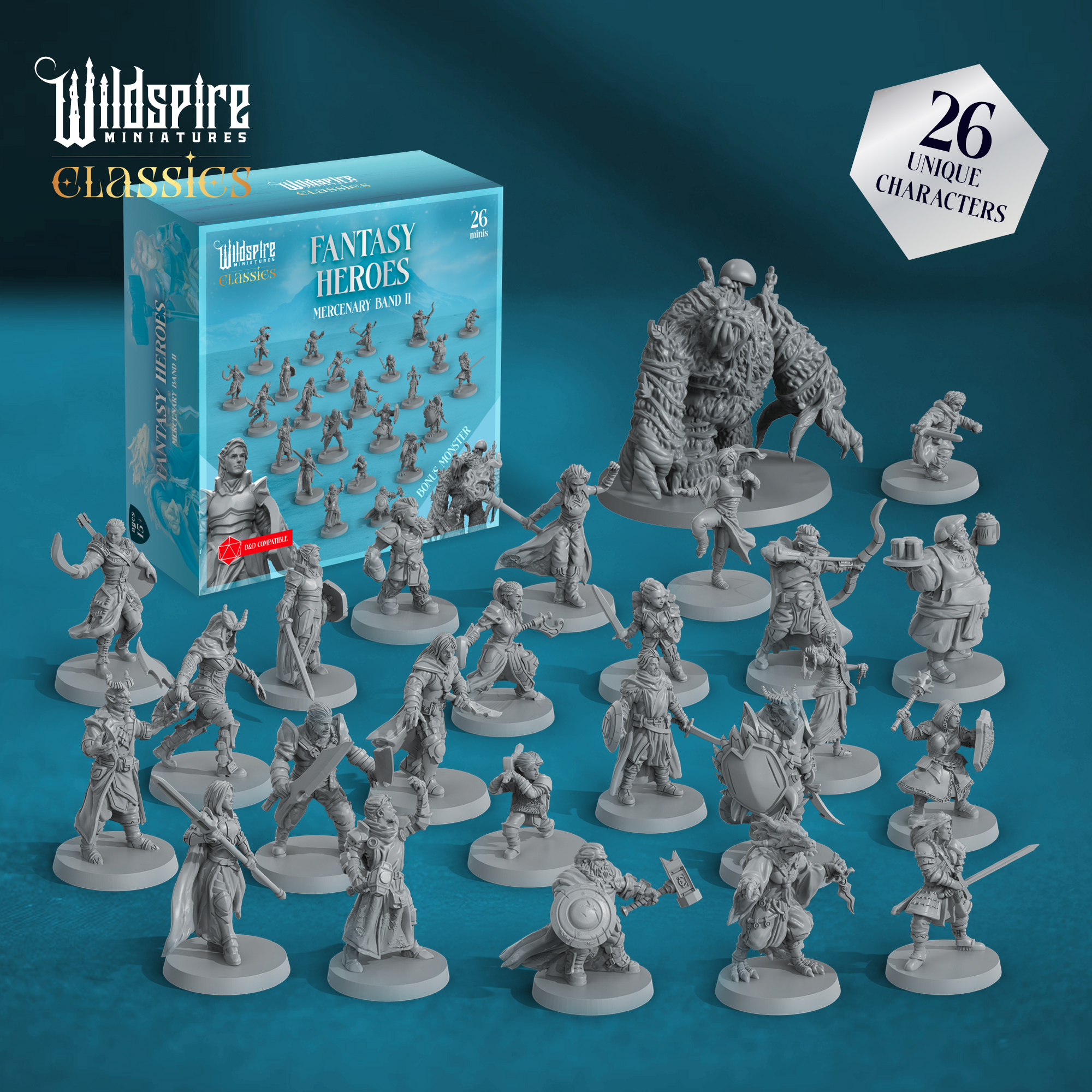 Fantasy Heroes: Mercenary Band II - 26 Minis