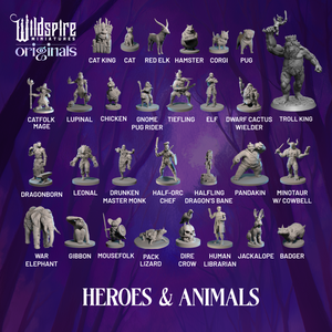 Heroes, Animals & Troll King Set