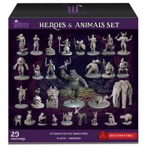 Heroes, Animals & Troll King Set