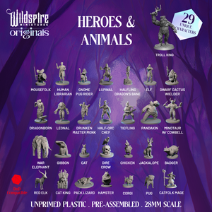 Heroes, Animals & Troll King Set