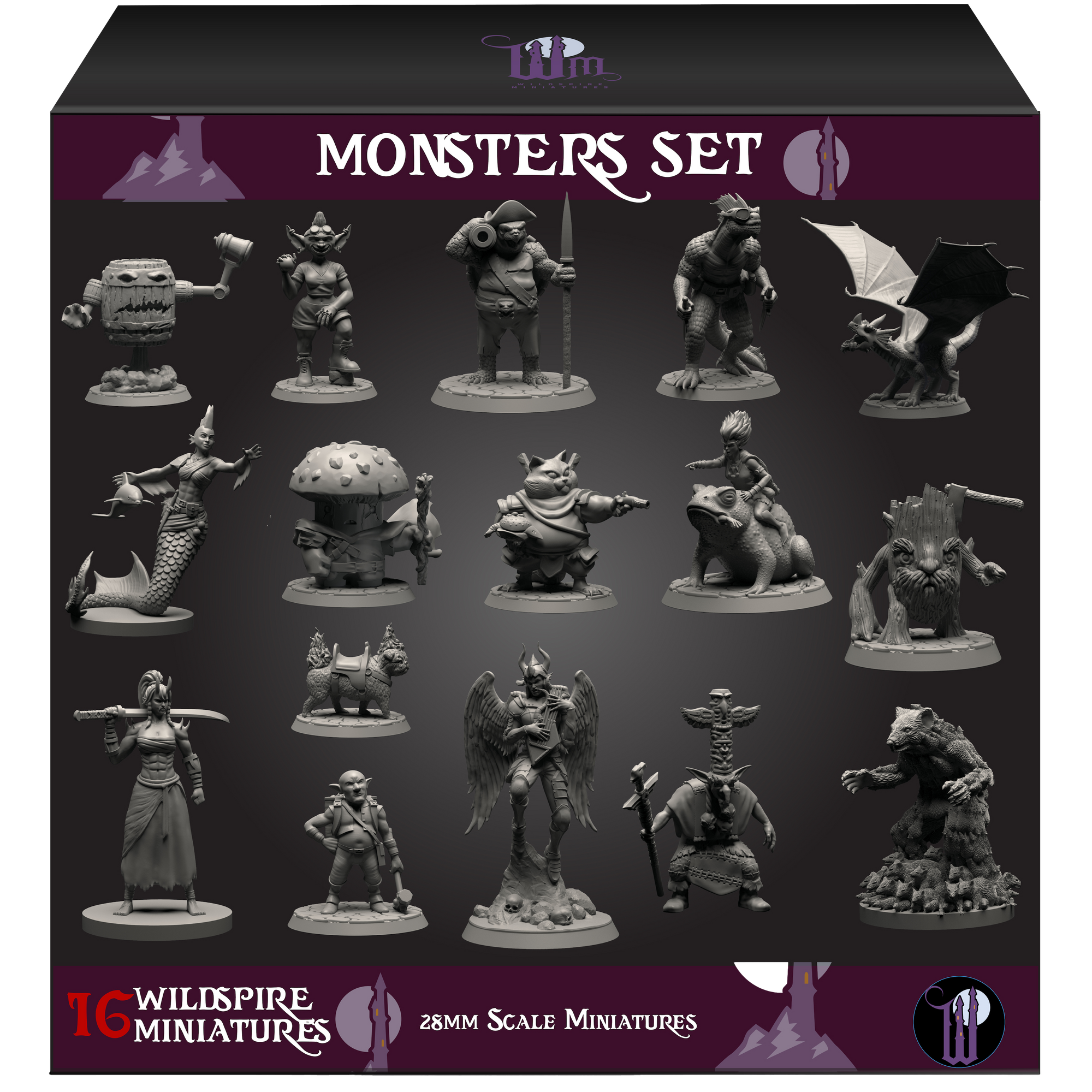 Monsters Pack of 16