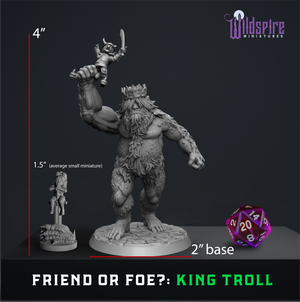 Troll King & Troll Queen Miniatures