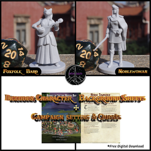 Heroic Townsfolk Miniatures Set