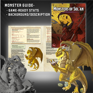 Monsters & Bookish Dragon Set (68 Miniatures)